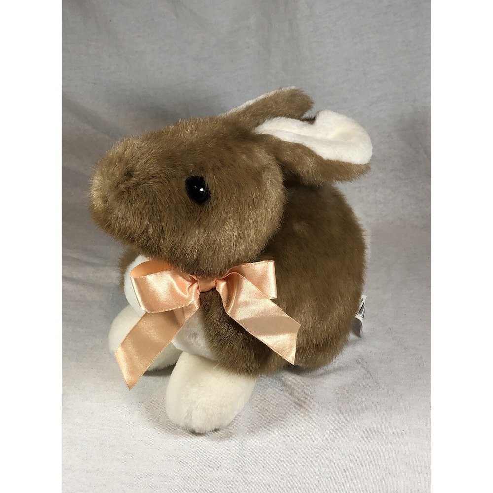 Walmart Easter Bunny Rabbit Plush Brown White 9 Inch